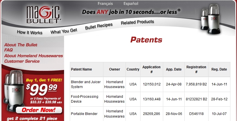 how to patent a product