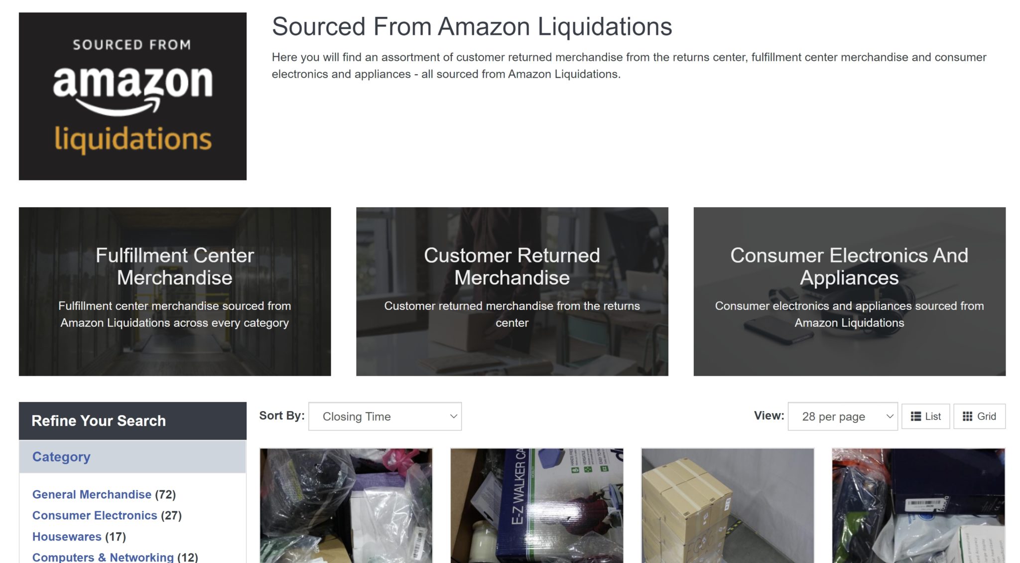 amazon liquidation store