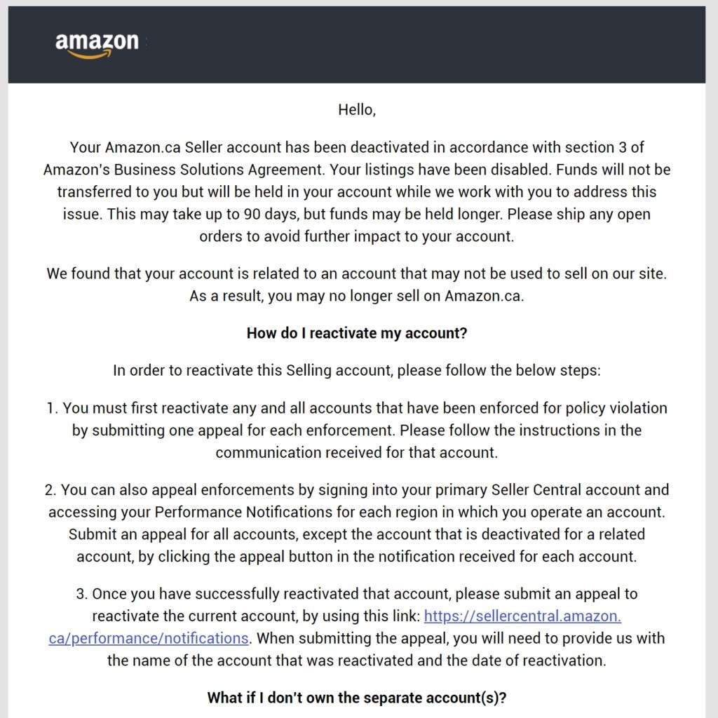 How to Avoid and Appeal an Amazon Related Account Suspension