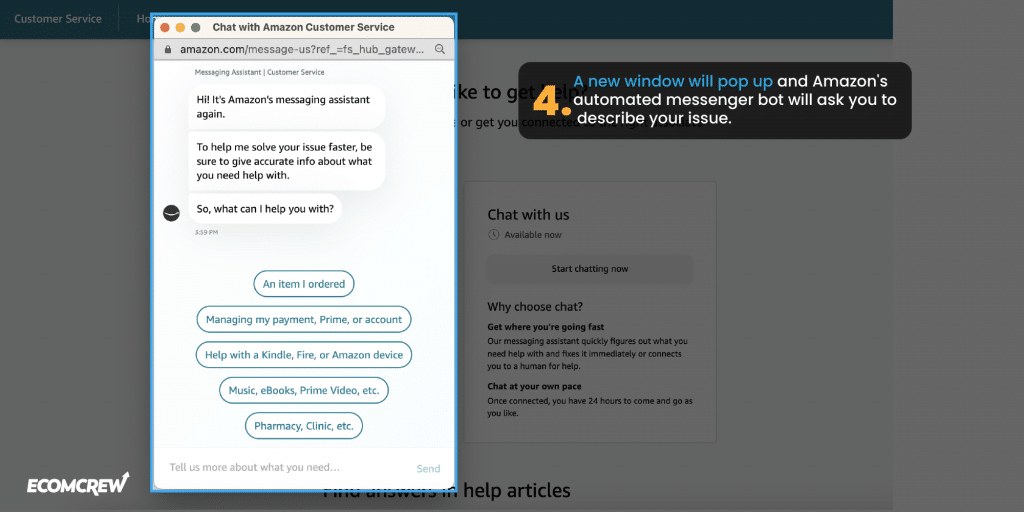 How To Contact Amazon Customer Service 4 Easy Ways   How To Contact Amazon Customer Service How To Contact Live Chat 2 1024x512 