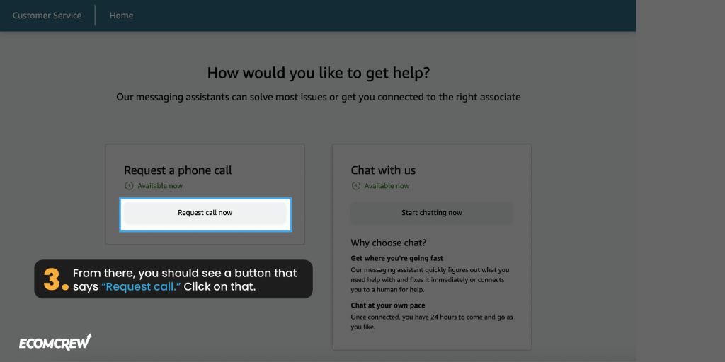 How To Contact Amazon Customer Service 4 Easy Ways   How To Contact Amazon Customer Service How To Request A Call 3 1024x512 