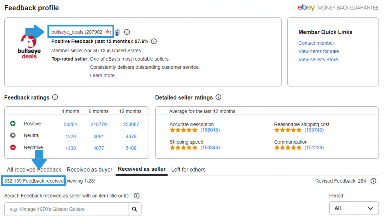 Top 100 EBay Sellers Updated November 2024   Ebay Seller Profile 768x437 